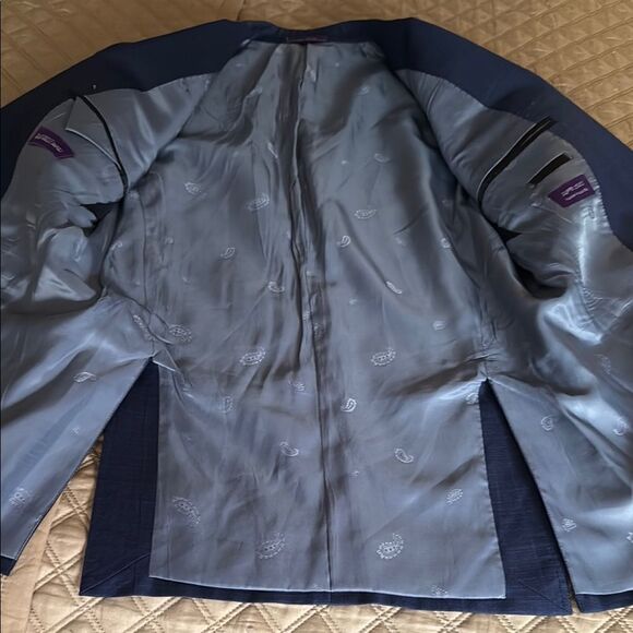 NWOT Bartorelli Napoli Men’s Wool Navy 2 Button Blazer Jacket. IT 48. US 38. - Picture 5 of 10